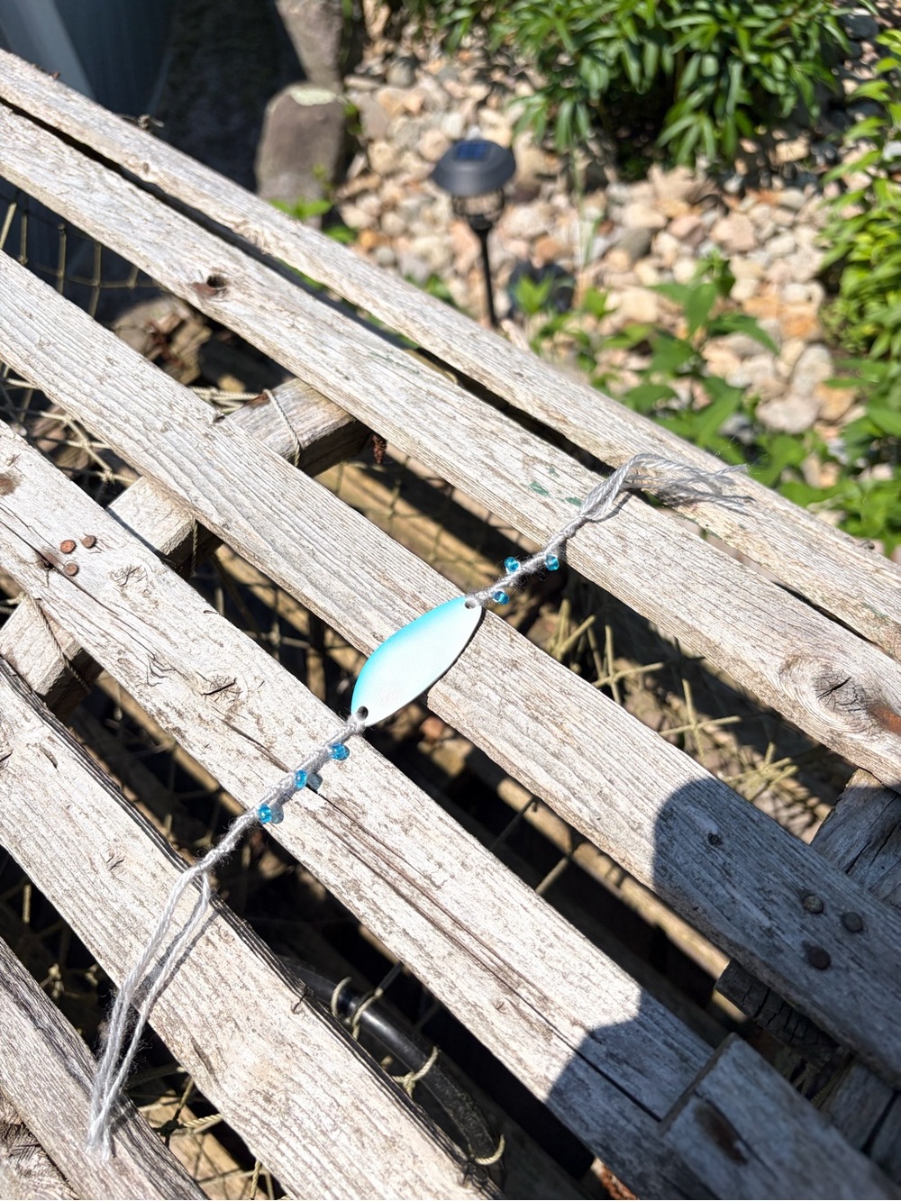 Handmade Bracelet made from a fishing lure spoon